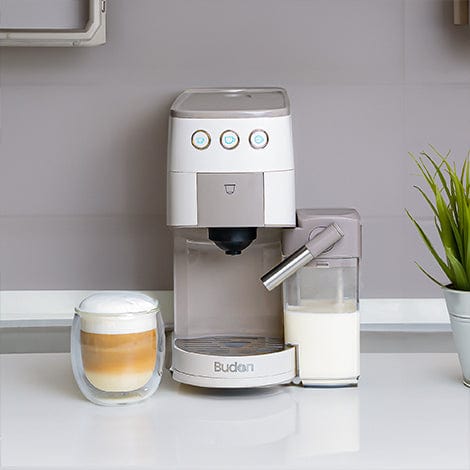 Budan One Touch Coffee Machine - Pod/Coffee Capsules + Ground Coffee