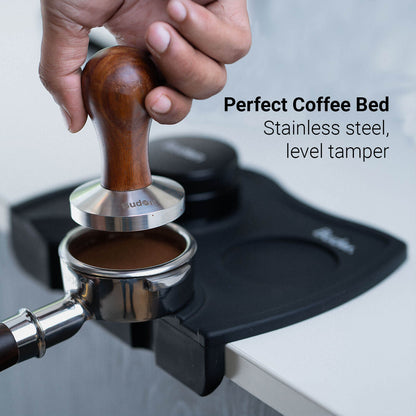 Budan 58mm Coffee Tamper - Wooden Handle