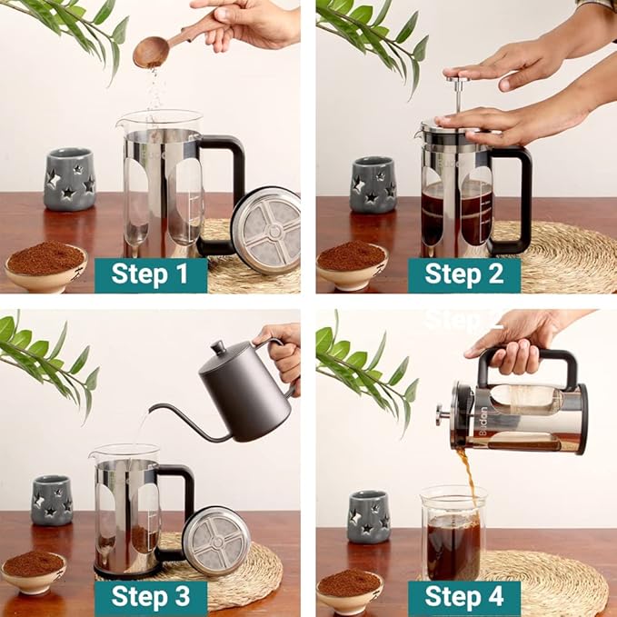 Budan Stainless Steel French Press