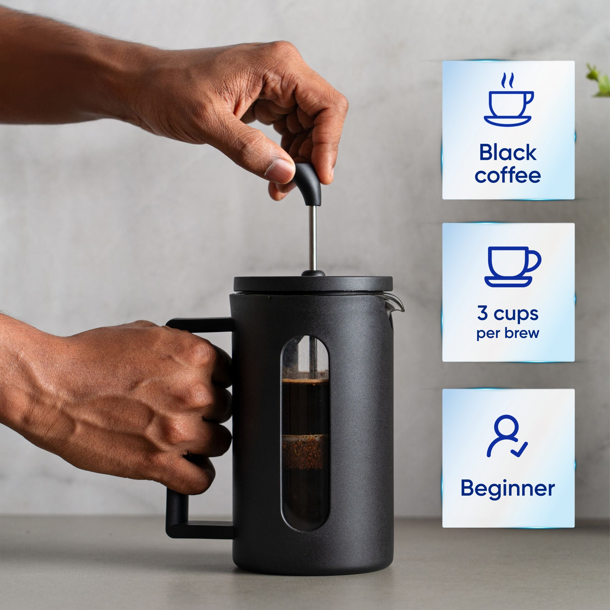 Budan Black French Press 350 ml