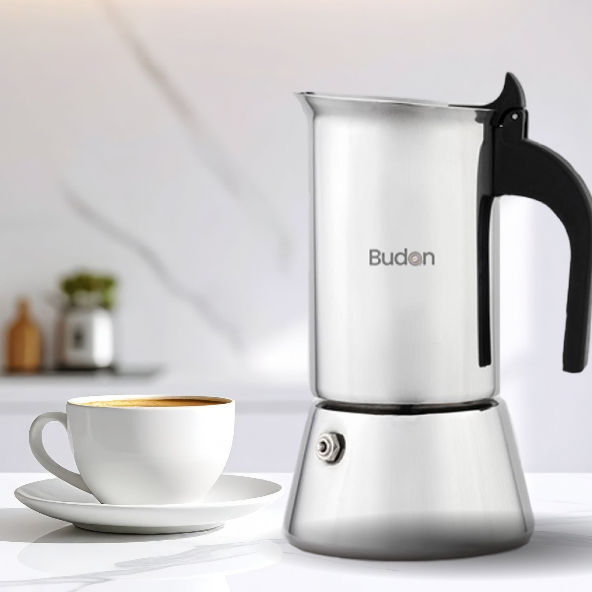 Budan SS Moka Pot - 6 cups