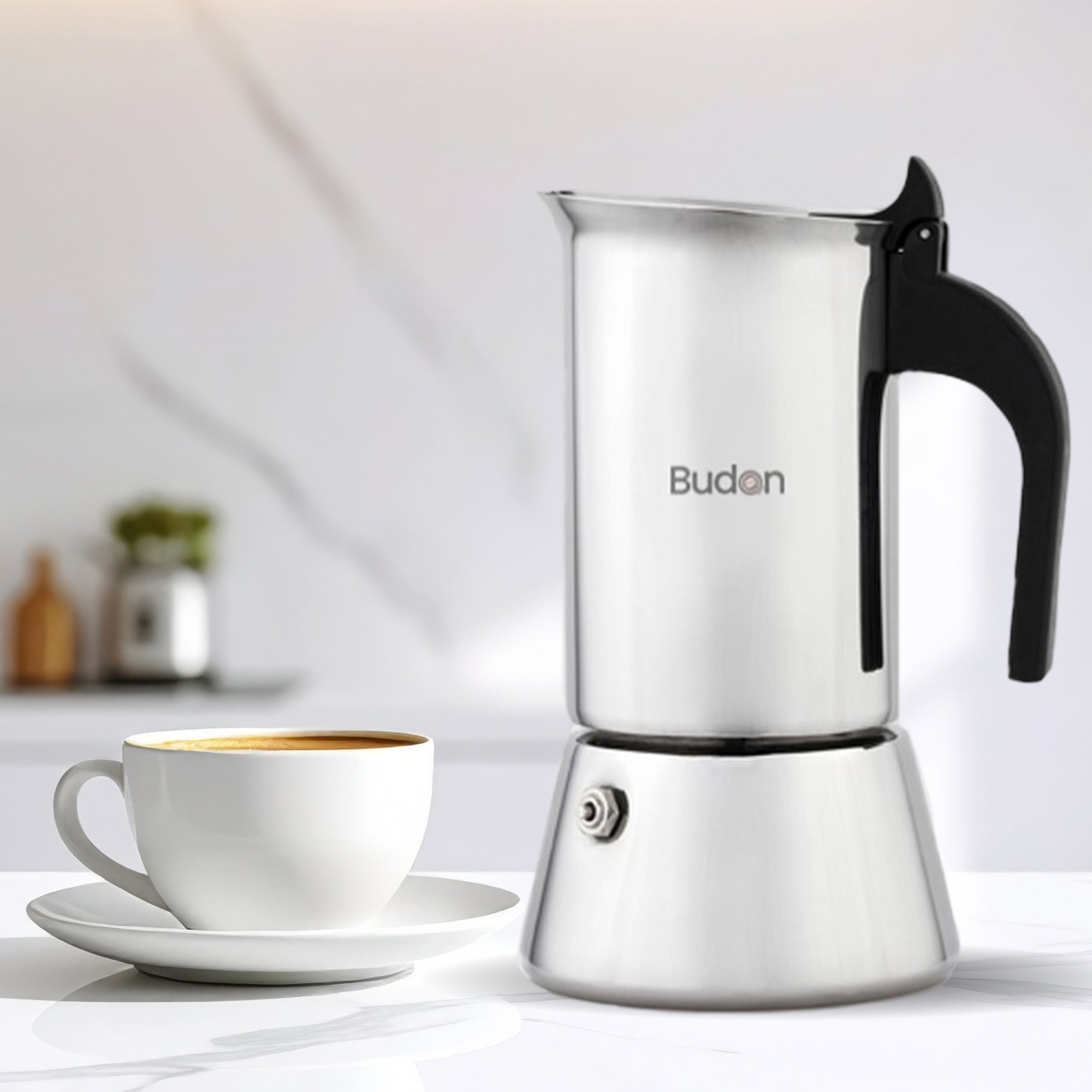 Budan Aluminium Moka Pot - 2 cups