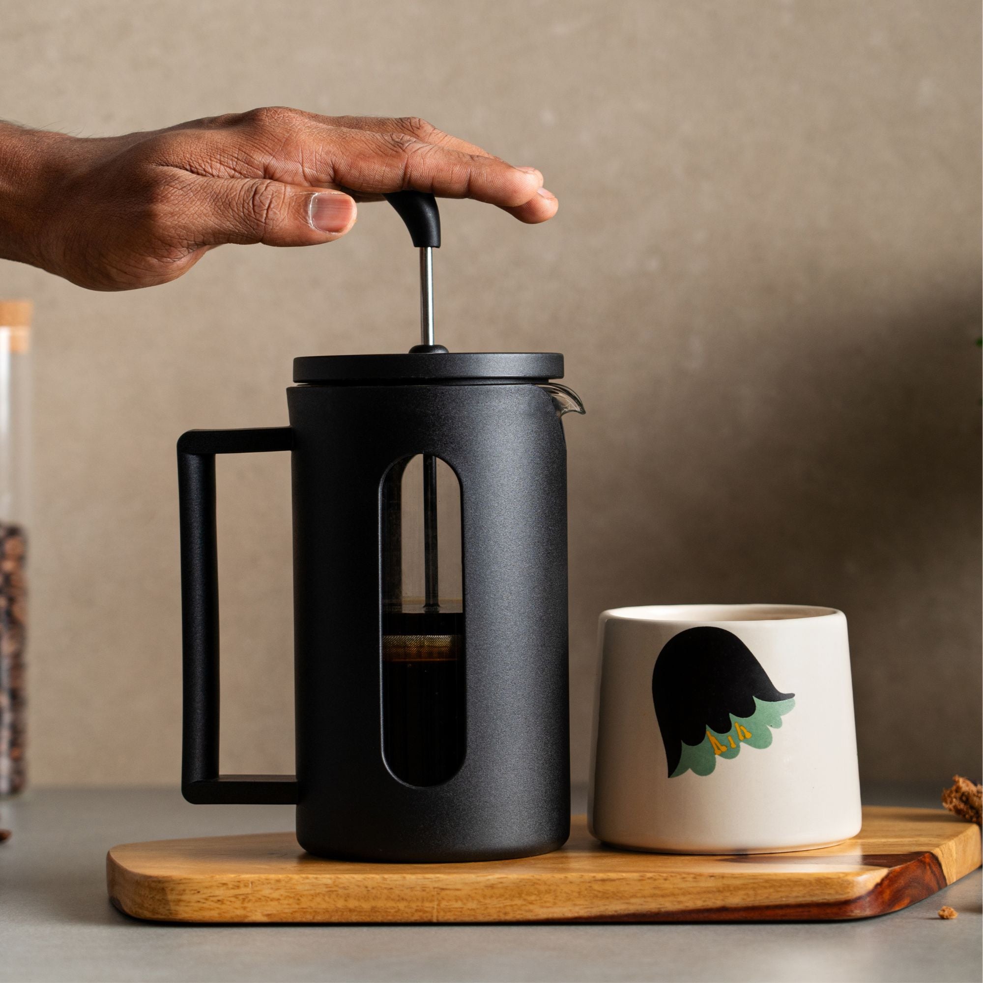 Budan Glass and Plastic French Press 600 ml